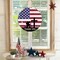 Patriotic Soldier Wreath, Memorial Day Wooden Wall Hanging Decor